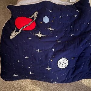 Pottery barn snoopy space euro shams